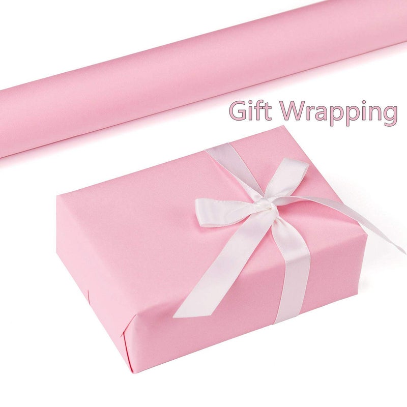 practicalWs Pink Self-Adhesive Wallpaper Film Stick Paper Easy to Apply Peel and Stick Wallpaper Shelf Liner Table and Door Reform Wall Paper - Image 4